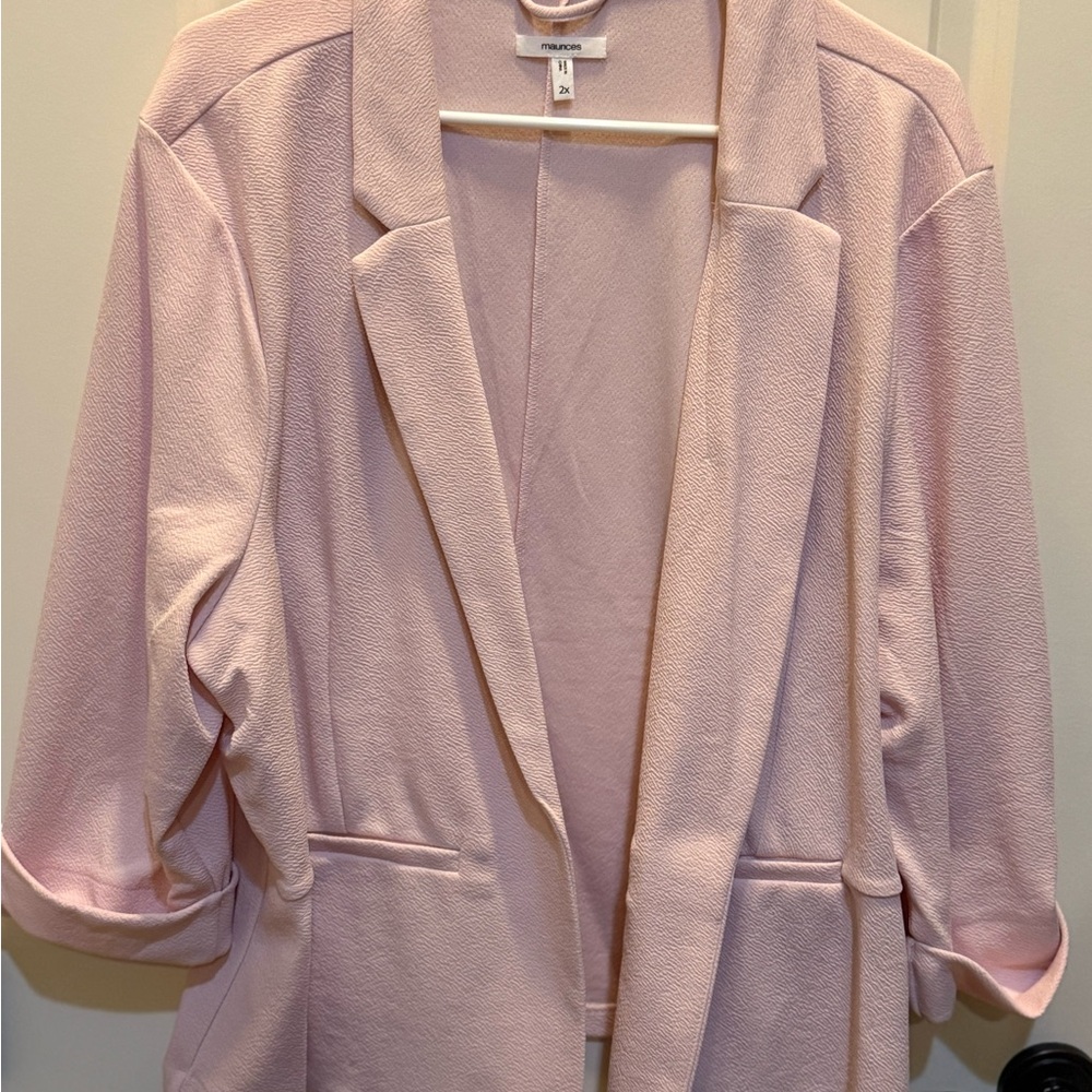 Women's Light Pink Blazer - 2X